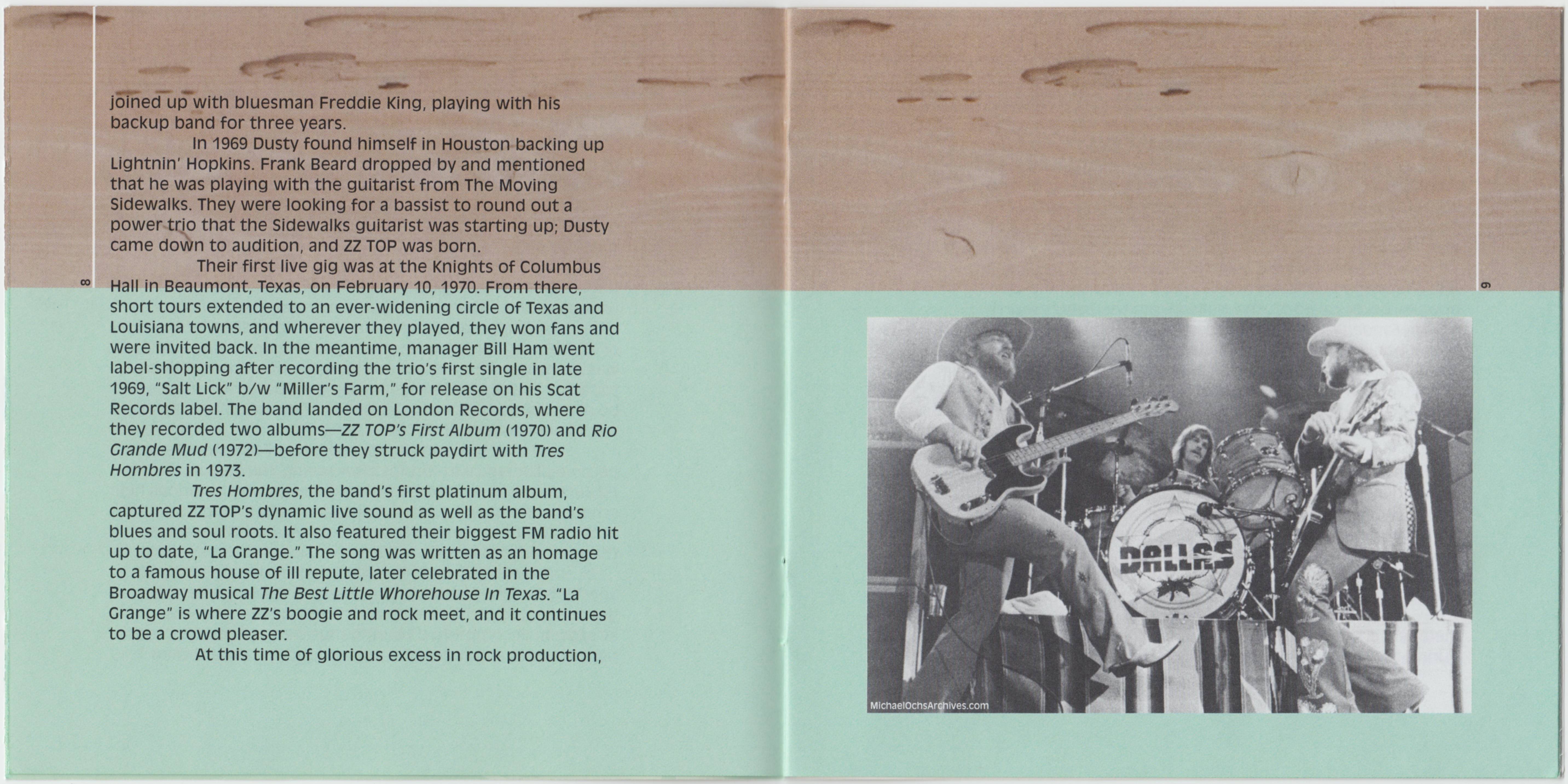 ZZ Top  Rancho Texicano; The Very Best Of ZZ Top : Booklet 5